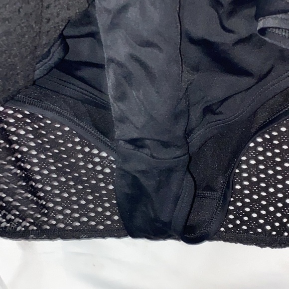 SWIM BY CACIQUE WO SIZE 22 BLACK ONE PIECE SWIMSUIT ADJ STRAPS MESH LOOK OVERLAY - Picture 15 of 15